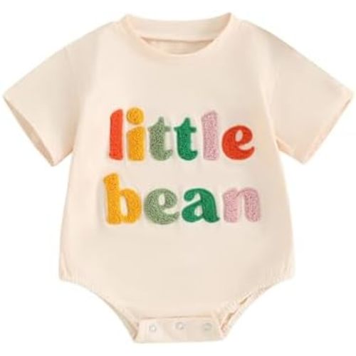 Twopumpkin Baby Boy Girl Bubble Romper Short Sleeve Onesie Graphic T Shirts Toddler Infant Summer Clothes Outfit