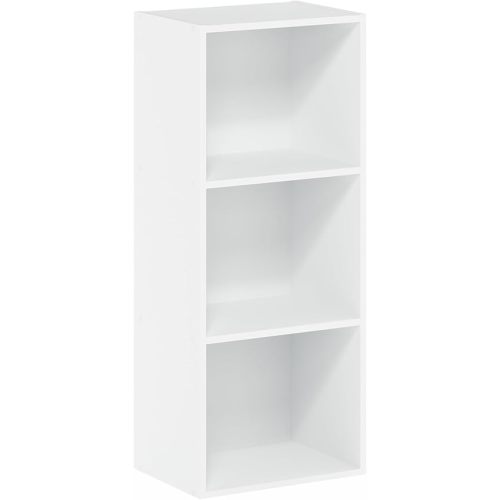 Furinno Luder Bookcase / Book / Storage , 3-Tier, White
