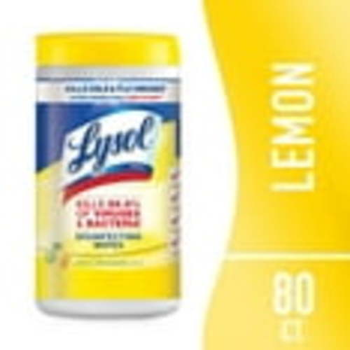 Lysol Disinfecting Wipes: Multi-Surface Antibacterial Cleaning, Lemon Lime Blossom, CLEANSING, 80 Count