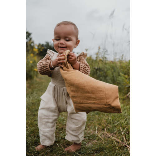 The Mini Cozy Lovey – Organic Baby Security Blanket Set - Gold – Manymoons