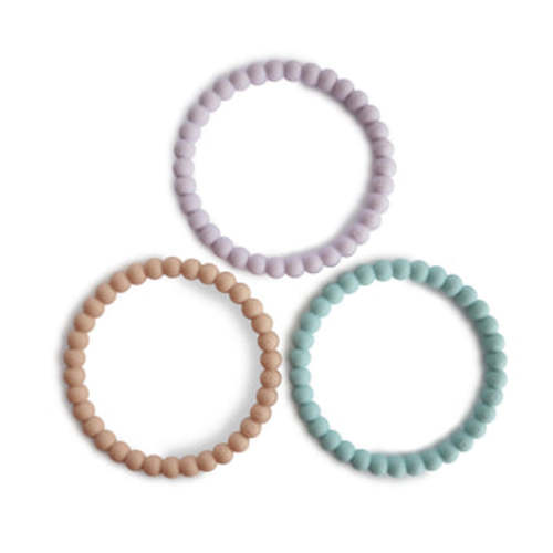 Mushie Baby Pearl Teether Bracelet