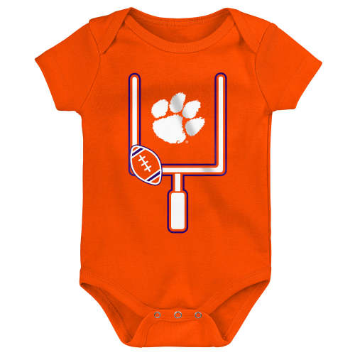 Clemson Infant Football Goalpost Onesie