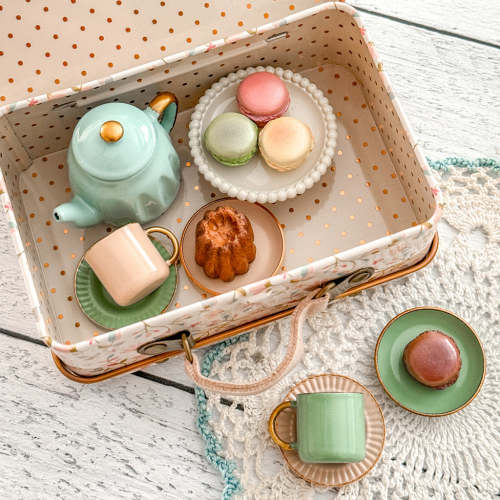 Mouse Tea & Cookies Set - Afternoon Treat - Pink & Mint - Maileg