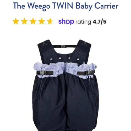 The Weego TWIN Baby Carrier