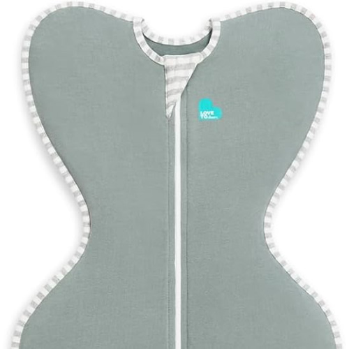 Love To Dream Swaddle Up, Medium 6-8.5 kg, Deep Olive, Snug Fit, Supports Healthy Sleep Routine, 1.0 TOG, Ideal for 20-24°C Temperatures, Machine Washable Cotton & Double Zip for Easy Nappy Changes