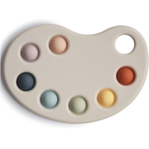 Amazon.com: mushie Paint Palette Press Toy : Toys & Games