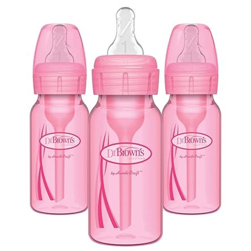 Dr. Brown's Options Baby Bottles, Pink, 3 Count