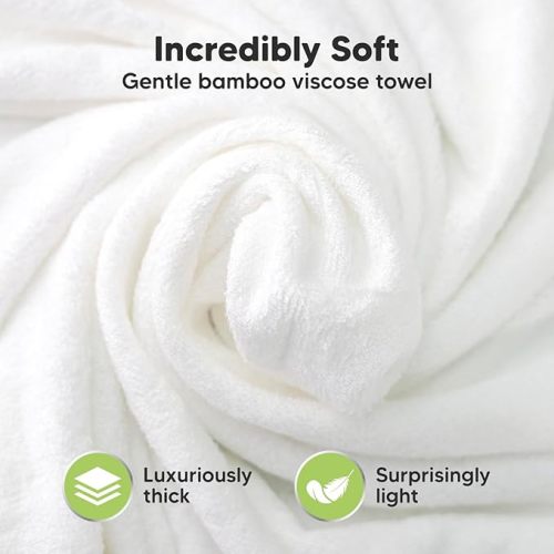 KeaBabies Baby Hooded Towel - Viscose Derived from Bamboo Baby Towels, Toddler Bath Towel, Infant Towels, Large Hooded Towel, Soft Baby Towels with Hood for Girls, Babies, Newborn Boys (Rainbow)