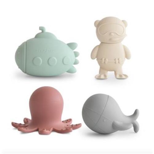 Sea Life Mold Free Bath Play Set - 4 Pack
