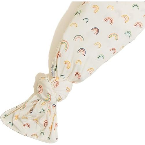 Freshly Picked Swaddle Blanket, One-Size-fits-All, Rainbows