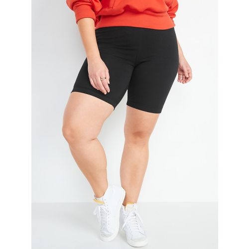 High-Waisted Biker Shorts -- 8-inch inseam