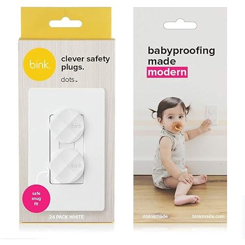 Bink | Award Winning Outlet Safety Plug Covers | x24 Pack (White)