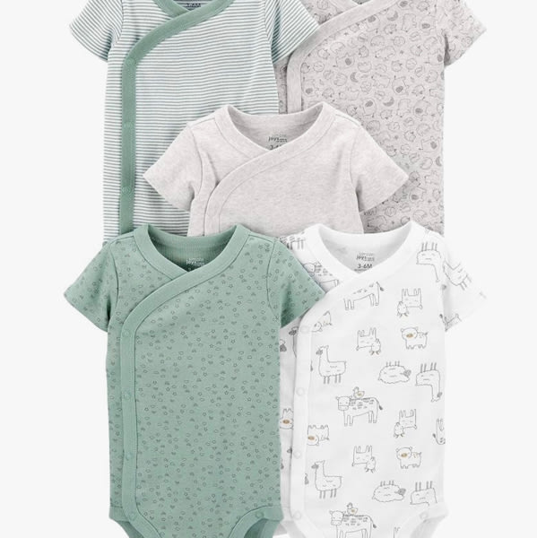 Simple Joys by Carter's unisex-baby 5-pack Side Snap Short-sleeve Bodysuit