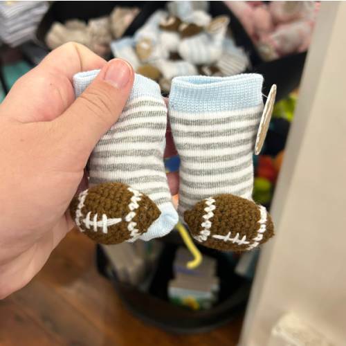 Crochet Football Socks