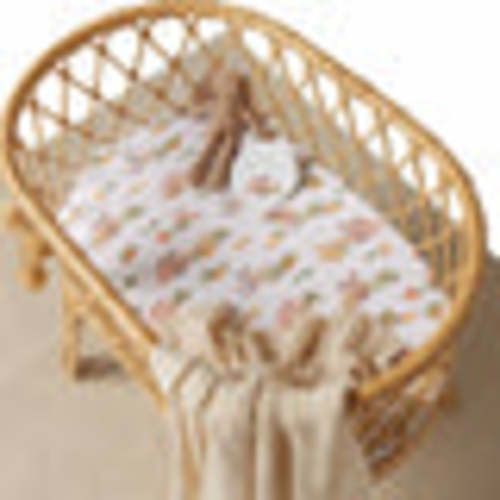 Farm Organic Fitted Bassinet Sheet & Change Pad Cover | Snuggle Hunny