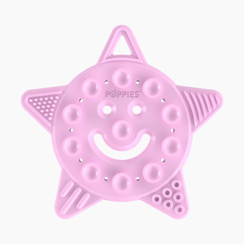 POPPIES Smiley The Star Teether - Pastel Pink