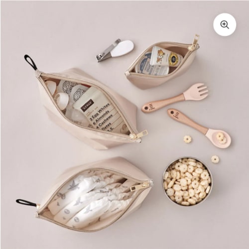 Expandable Packing Pouches Beige