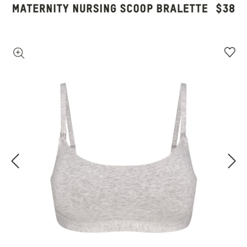 COTTON JERSEY MATERNITY NURSING SCOOP BRALETTE | LIGHT HEATHER GREY