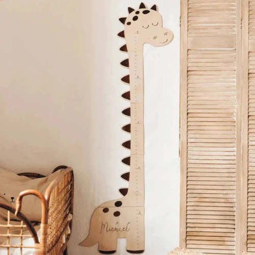 Personalized Wooden Giraffe Growth Chart Height Ruler
