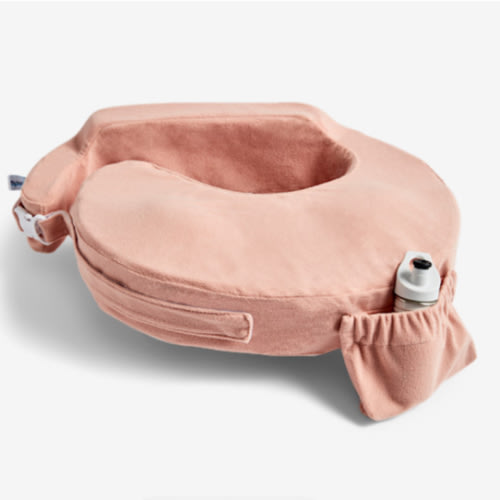 My Brest Friend Nursing Pillow - Deluxe - Enhanced Comfort w/ Slipcover - Ergonomic Breastfeeding Pillow For Ultimate Support For Mom & Baby - Adjustable Pillow W/ Handy Side Pocket, Soft Rose