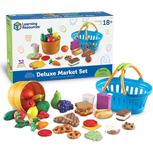 Toy: Learning Resources New Sprouts Deluxe Market Set - 32 Pieces
