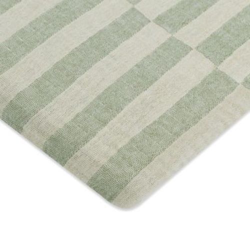 Babyletto Muslin All-Stages Bassinet Sheet, GOTS Certified Organic Cotton - Moss Stripe