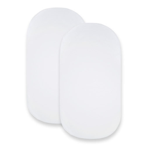 Solid Organic Cotton Fitted Bassinet Sheet 2 Pack