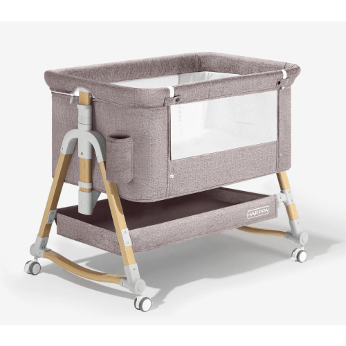 HARPPA Cuddly | 3-in-1 Baby Bassinet Bedside Sleeper with Mattress + Cover