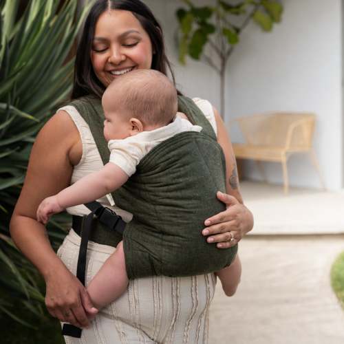 Grove Lark Baby Carrier | Dark Green Soft Structured Carrier | hope&plum