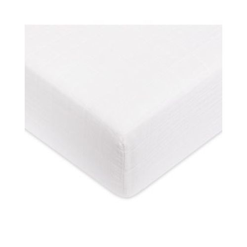 Crib Sheet in GOTS Certified Organic Muslin Cotton