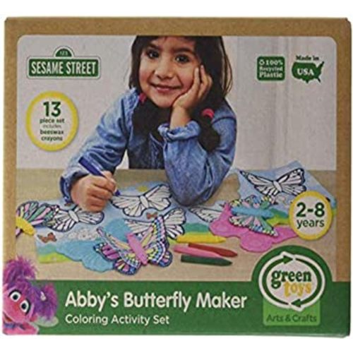 Green Toys Abby Butterfly Maker Sesame Street Coloring Set Closed Box
