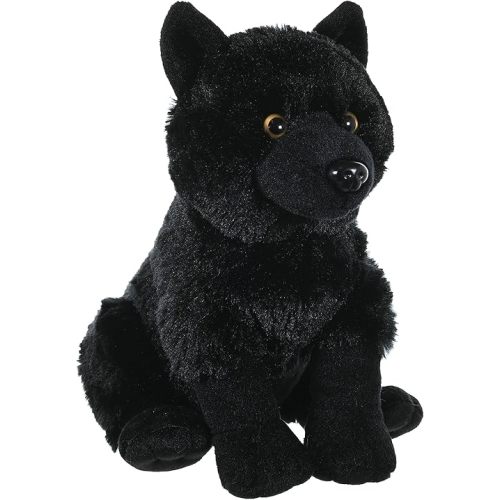 Wild Republic Wolf Plush, Stuffed Animal, Plush Toy, Kids Gifts, Black, 12"