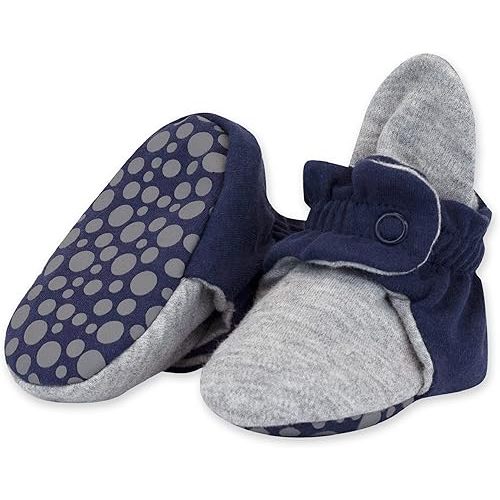 Zutano Unisex Organic Cotton Baby Booties With Gripper Soles