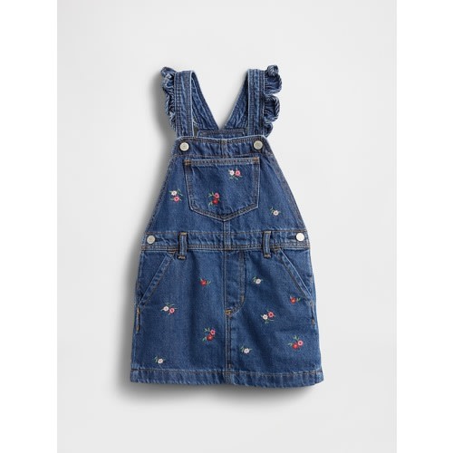 Baby & Toddler Denim Ruffle Skirtall | Gap