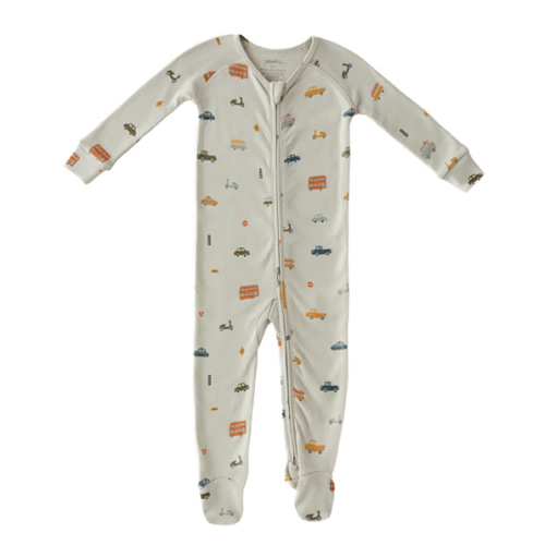 Ribbed Baby Sleeper | Rush Hour Mist| 3-6 MONTHS
