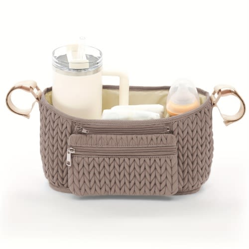 1pc stroller organizer stylish 3d herringbone quilting nylon - Temu