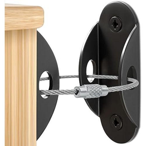 Furniture Anchors (10 Pack) Anti Tip Furniture Straps for Baby Proofing, 400lbs Tension Earthquake Resistant Metal Straps, Furniture Wall Anchor Prevent Baby Pet from Falling Furniture