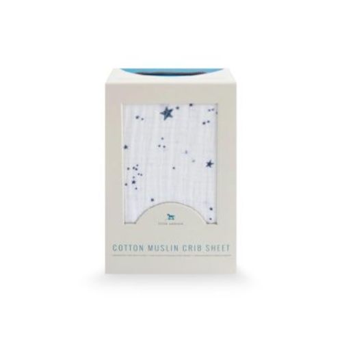 Unisex Cotton Muslin Crib Sheet - Baby