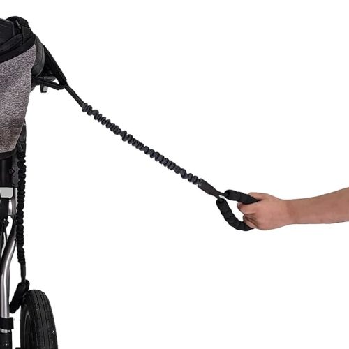 Stroller Handle | Leash Alternative | Child Lead Accessory for Strollers, Wagons, Backpacks | Close Proximity Safety Tether for Toddlers | Comfy Handle Designed to Let Children Stay Close - Black