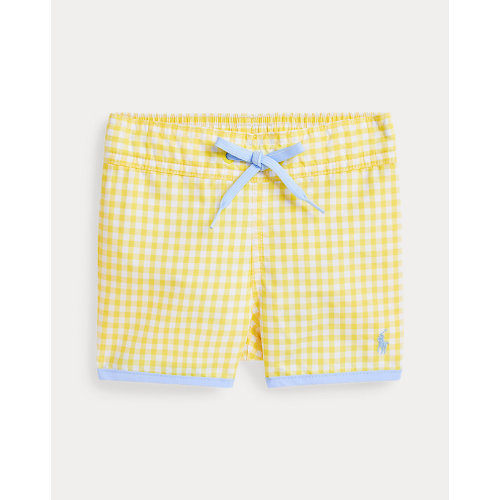 Gingham Swim Trunk