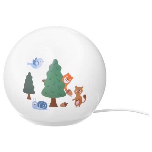 BRUMMIG LED table lamp - forest patterned