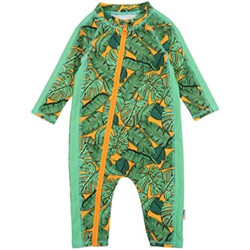 SwimZip Boys' Long-Sleeve UPF 50+ Swimsuit for Baby, Toddler, & Little Boys
