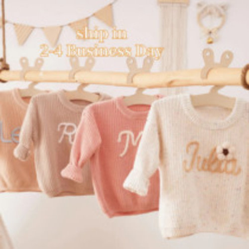 Etsy Personalized Hand Embroidered Baby Sweater