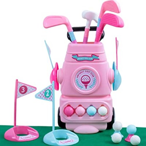 Hapinest Toddler Girl Golf Set, Pink