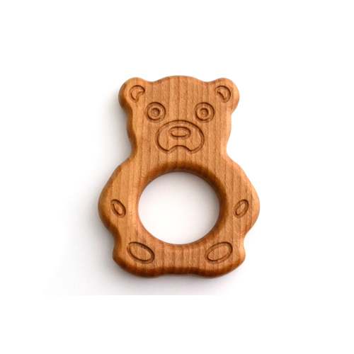 Organic Wooden Teether toy Bear