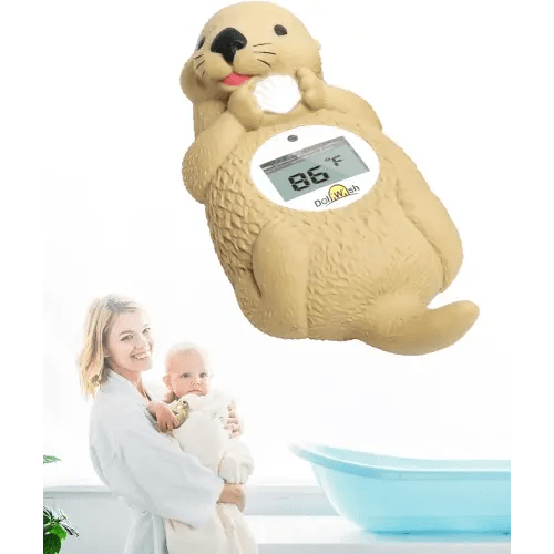Digtal Baby Bath Thermometer for Infants Accurate Otter Bathtub Thermometer BPA Free Baby Bath Temperature Toy Easy to Use