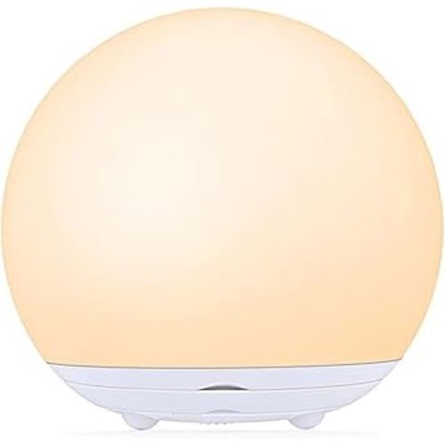 Rechargeable Touch-Control Night Light with Customizable RGB Colors, Soft Silicone Lampshade - Eye-Caring LED Lamp for Bedrooms & Nurseries - 1-Pack
