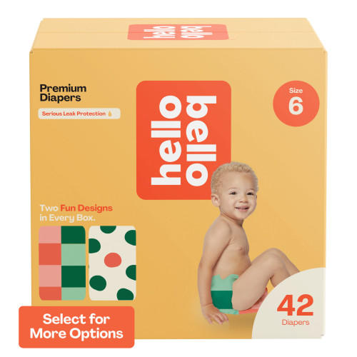 Hello Bello Premium Baby Diapers, Toddler Size 6, 42 Count (Select for More Options)