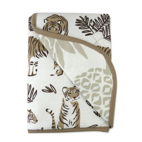 Organic Cotton Hand-Quilted Blanket, Tiger | Honest Baby Clothing