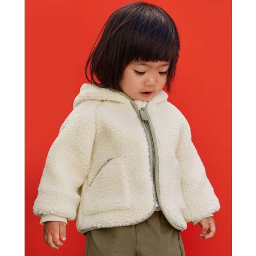 Baby Faux Shearling Hoodie Jacket | Hanna Andersson